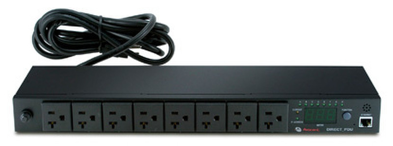 Vertiv Direct_PDU Power Strip 8AC outlet(s) 1U Black power distribution unit (PDU)