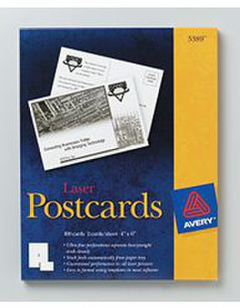Avery Postcards Белый бумага для печати