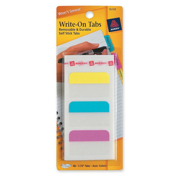 Avery 16143 Blue,Pink,White,Yellow 48pc(s) self-adhesive label