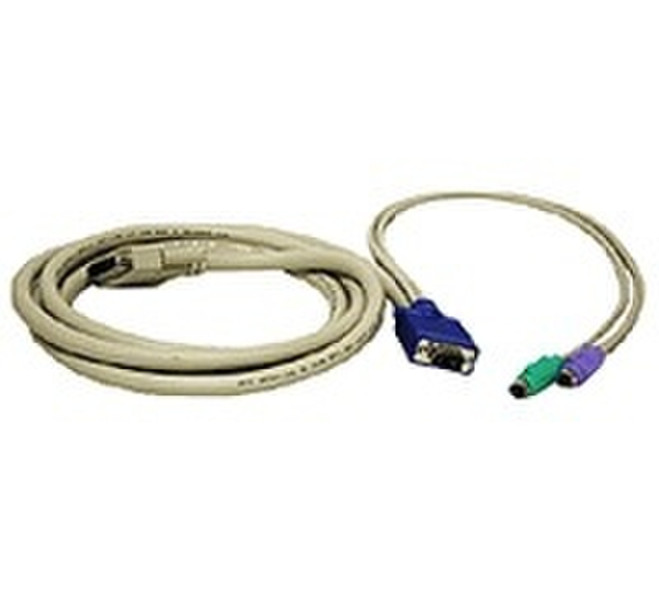 Avocent CIFCA-15 1 x DB-25 1 x D-Sub, 2 x PS/2 Серый кабельный разъем/переходник