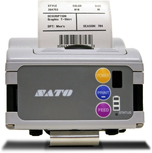 SATO MB200i Прямая термопечать Mobile printer 203 x 203dpi Серый