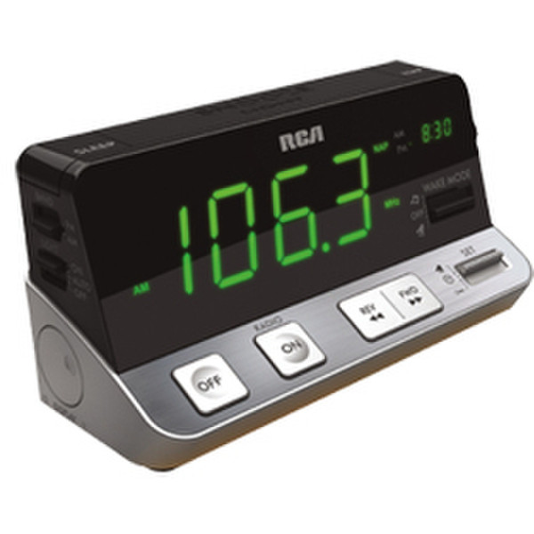 Audiovox RPC100 Clock Digital Black,Silver radio