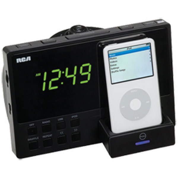 Audiovox RP5512I Clock Digital Black radio