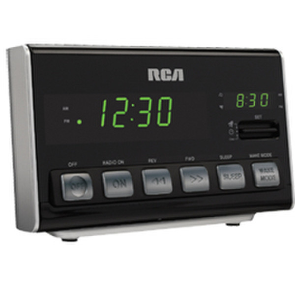 Audiovox RC10 Clock Digital Black radio