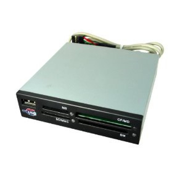 Athenatech Int 52 in 1 card reader Black Внутренний USB 2.0 Алюминиевый устройство для чтения карт флэш-памяти