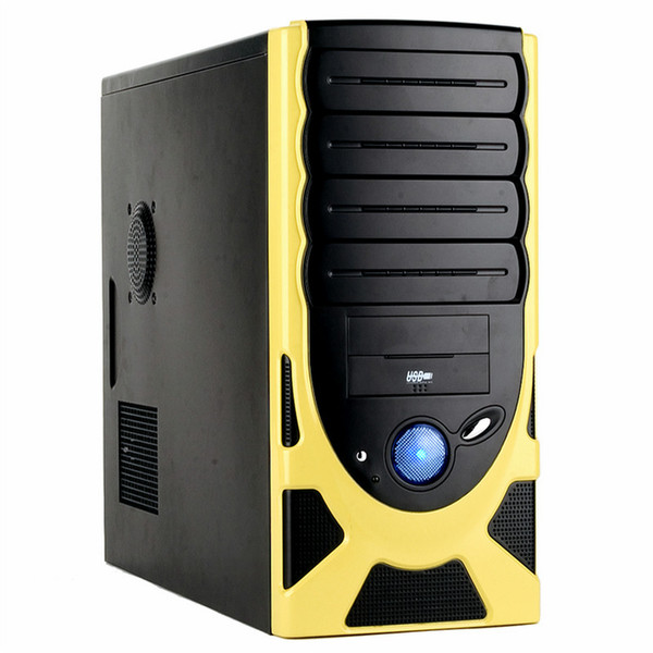 Athenatech A605BY Midi-Tower 450W Black,Yellow computer case