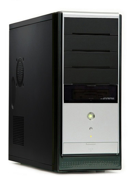 Athenatech A412 Midi-Tower Schwarz Computer-Gehäuse