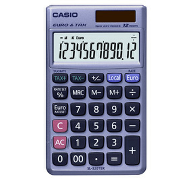 Casio SL-320TER Tasche Finanzrechner Grau Taschenrechner