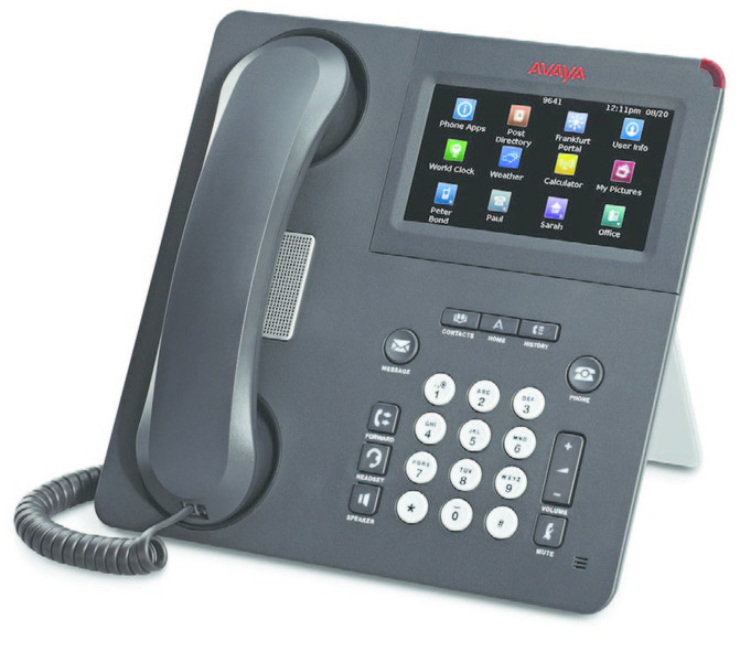 Avaya 9650C IP Deskphone 2линий ЖК Древесный уголь IP-телефон