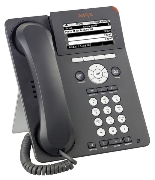 Avaya 9620C IP Deskphone 2линий ЖК Древесный уголь IP-телефон