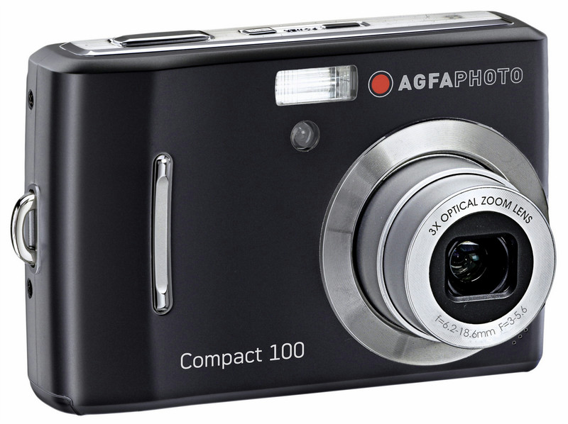 AgfaPhoto Compact 100 Компактный фотоаппарат 10МП CCD 3648 x 2736пикселей Черный