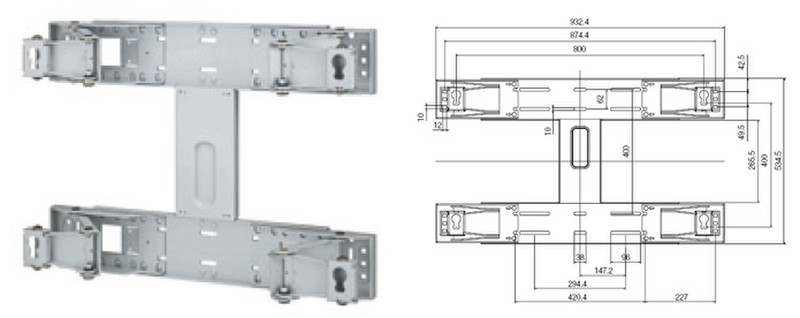 Samsung WMN-5770D flat panel wall mount