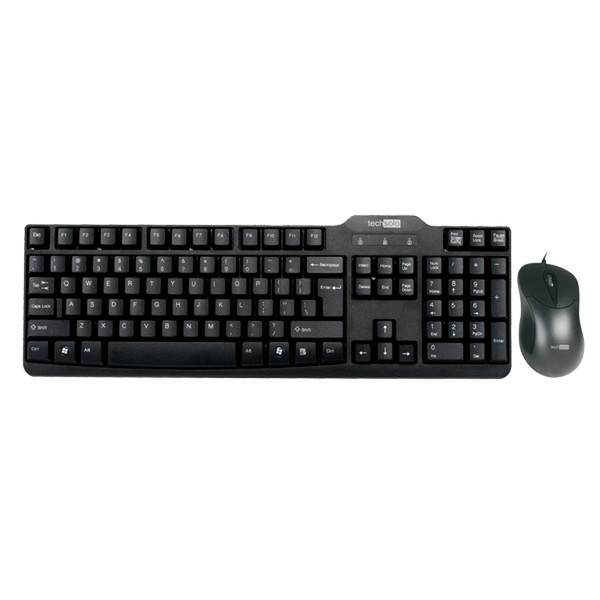 Techsolo TKM-225 USB QWERTZ Black keyboard