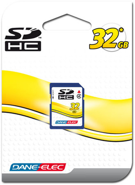 Dane-Elec 32GB SDHC CLASS 4 32ГБ SDHC Class 4 карта памяти