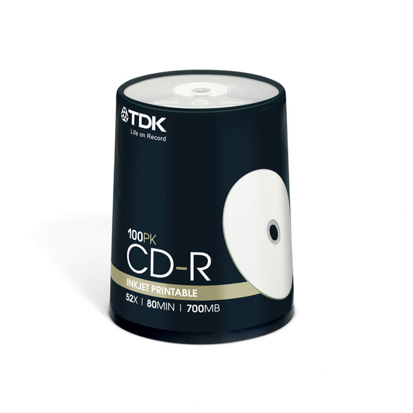 TDK 100 x CD-R 700MB CD-R 700MB 100Stück(e)