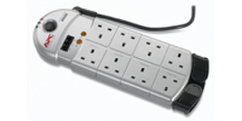 APC Audio-Video SurgeArrest 8 outlet with Phone and Coax, 230V UK 8AC outlet(s) 230V 3.05m Silver surge protector