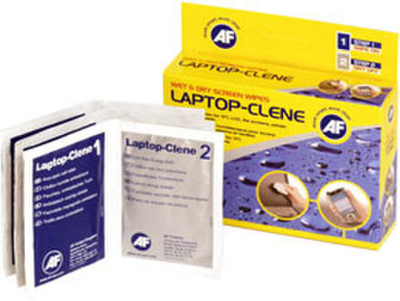 AF Laptop-Clene - Wet/Dry sachets disinfecting wipes