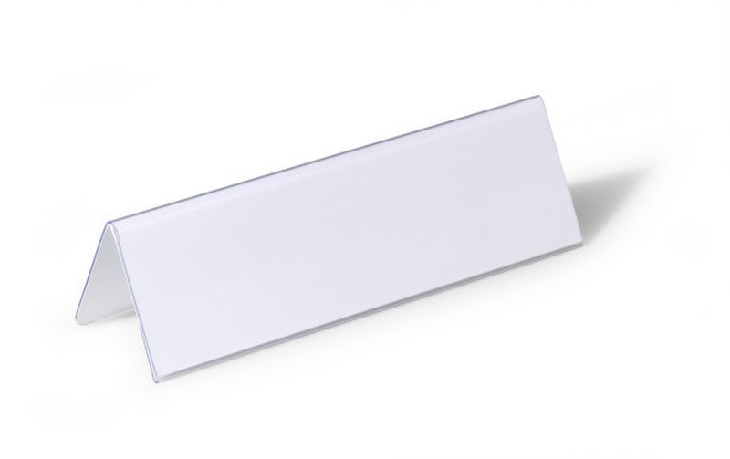 Durable 805219 Transparent non-metallic nameplate