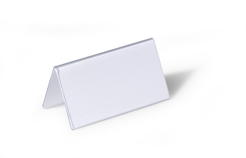 Durable 805119 Transparent PVC non-metallic nameplate