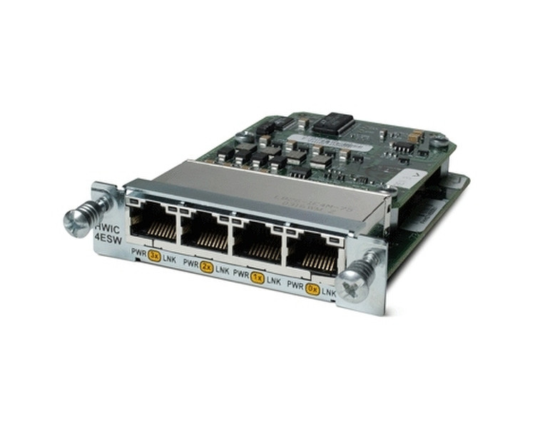 Cisco HWIC-4ESW-RF gemanaged L2 Energie Über Ethernet (PoE) Unterstützung 1U Mehrfarben Netzwerk-Switch