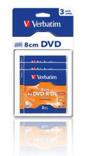 Verbatim DVD-R 8cm Dual Layer Matt Silver 2.6GB DVD-R 3Stück(e)