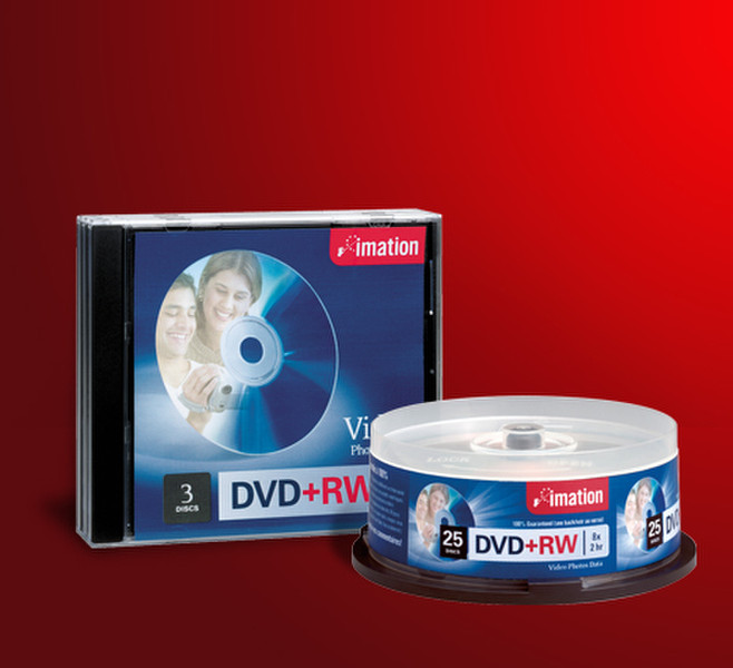 Imation 27134 4.7ГБ DVD+RW 25шт чистый DVD