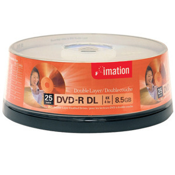 Imation 27238 8.5ГБ DVD-R DL 25шт чистый DVD