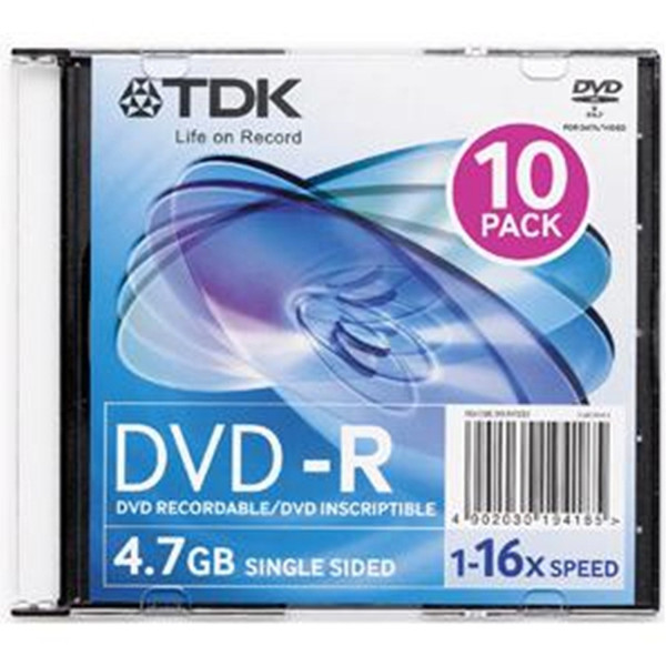 Imation 48562 4.7ГБ DVD-R 10шт чистый DVD