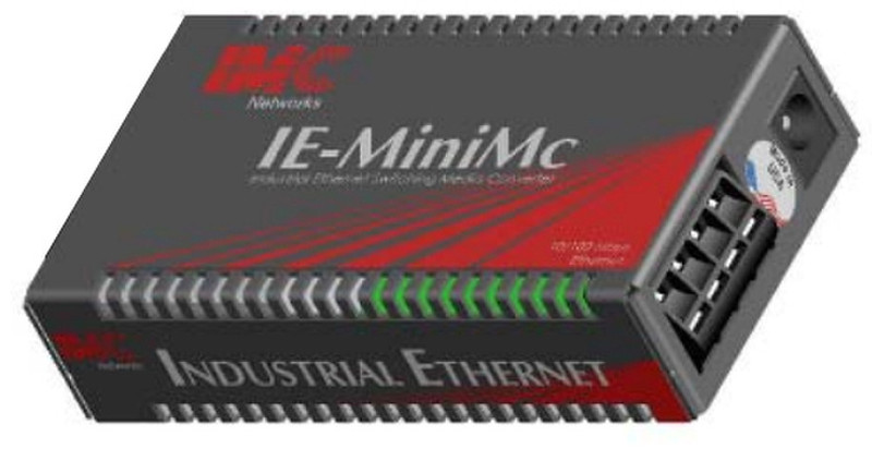 B&B Electronics IE-MiniMc, TP-TX/FX-SM1310/PLUS-ST 100Mbit/s 1310nm Netzwerk Medienkonverter