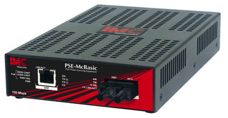 IMC Networks PSE-McBasic, TX/FX-SM1310/PLUS-ST 100Mbit/s 1310nm network media converter