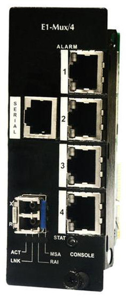 IMC Networks iMcV-E1-Mux/4, SFP Netzwerk Medienkonverter