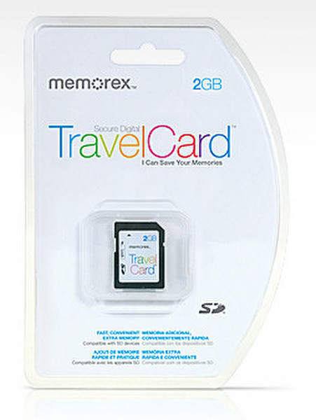 Memorex SD TravelCard 2GB 2ГБ SD Class 2 карта памяти