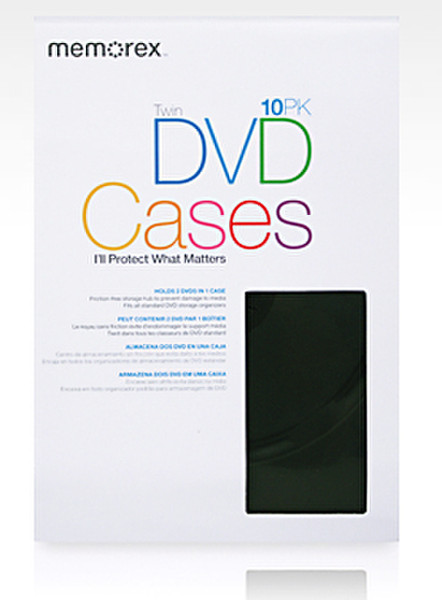 Imation DVD Video Cases 10 Pack Black