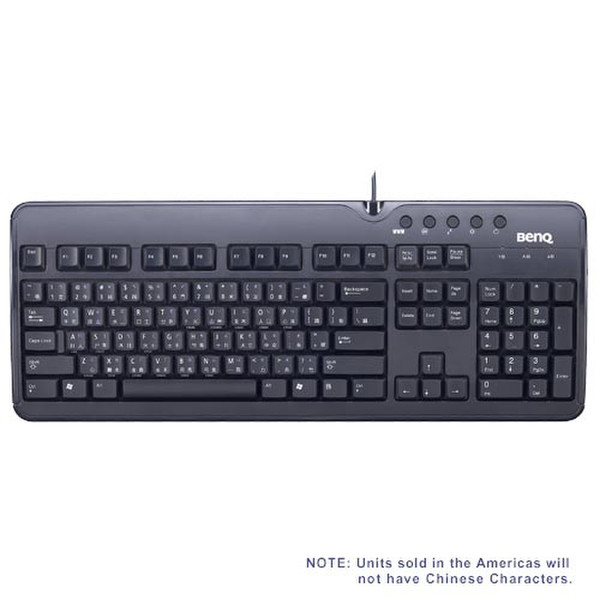 Benq A800 Multimedia Black X-touch 800 Multimedia KB Black USB+PS/2 Black keyboard