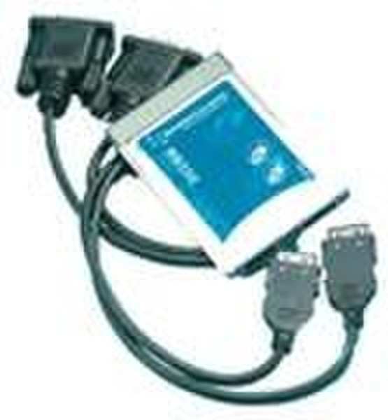 Brainboxes PM-010 PCMCIA Dual Velocity RS-232 interface cards/adapter