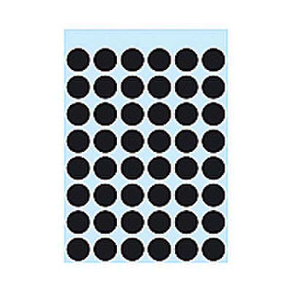 HERMA Multi-purpose labels ø 12mm black 240 pcs 240pc(s) self-adhesive label