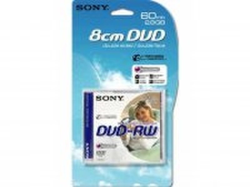 Sony DVD-RW 8cm 60min/2.8Gb 2.8ГБ DVD-RW 1шт