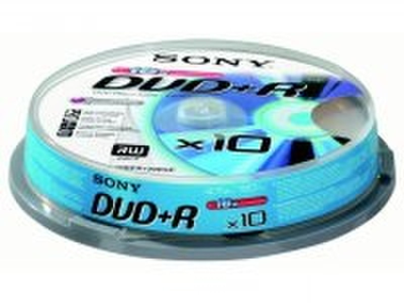 Sony DVD+R 4.7Gb 16x spindel (10) 4.7GB DVD+R 10Stück(e)