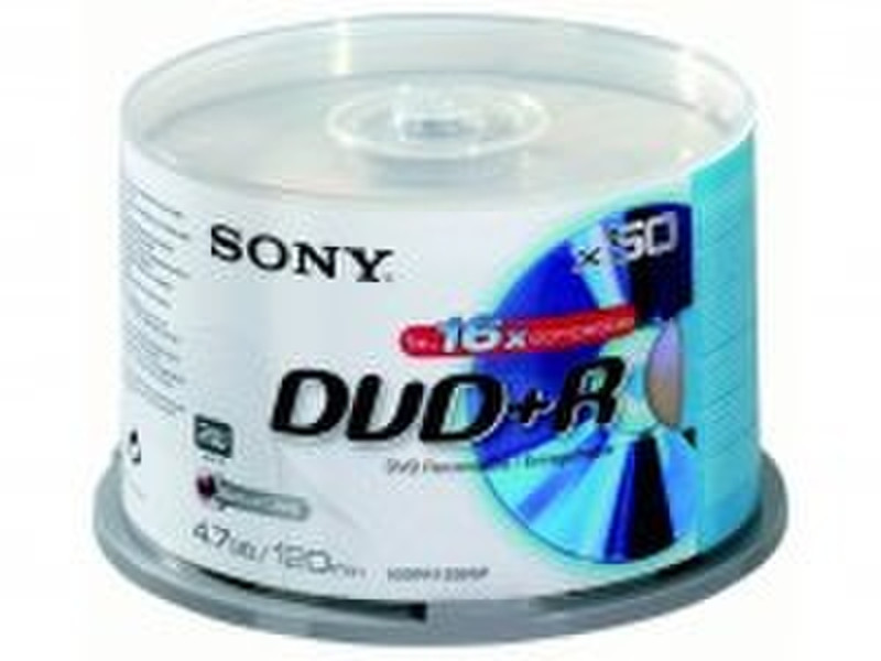 Sony DVD+R 4.7Gb 16x spindel (50) 4.7GB DVD+R 50pc(s)