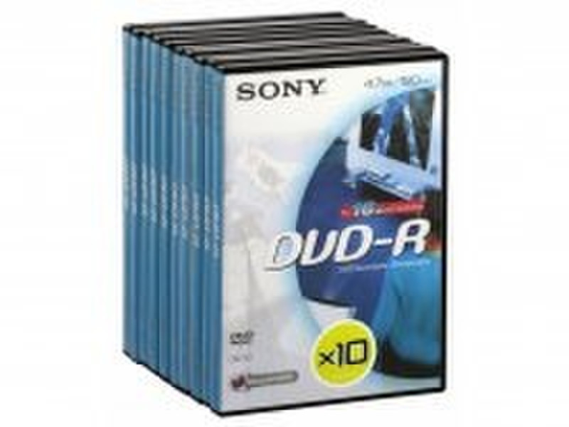 Sony DVD-R 4.7Gb 16x videobox (10) 4.7GB DVD-R 10Stück(e)