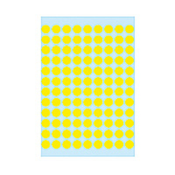 HERMA Multi-purpose labels ø 8mm yellow 540 pcs 540pc(s) self-adhesive label