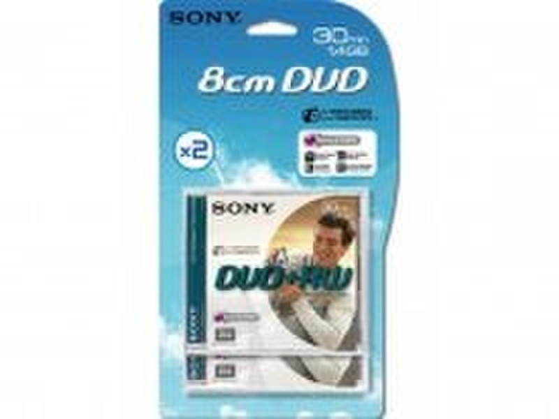 Sony DVD+RW 8cm 30min/1.4Gb (2) 1.4GB DVD+RW 2Stück(e)