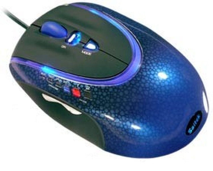 Saitek GM3200 Laser Mouse, Blue USB Optisch 3200DPI Maus