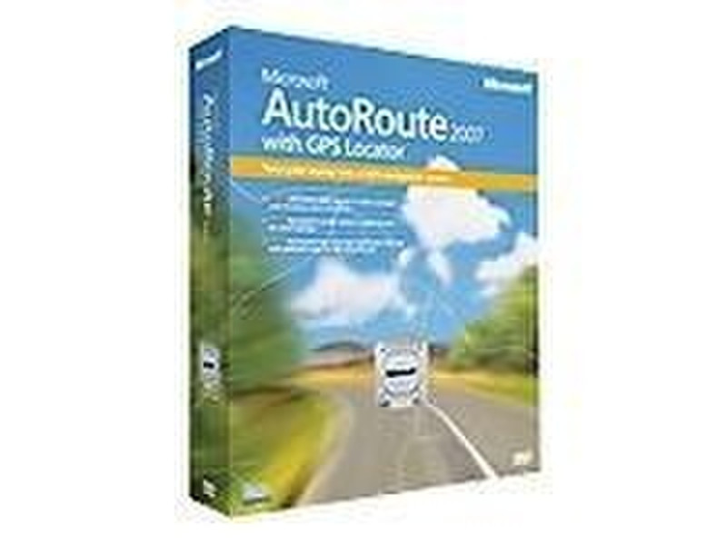 Microsoft AutoRoute Euro 2007 Коробка сетевое ПО для хранения данных