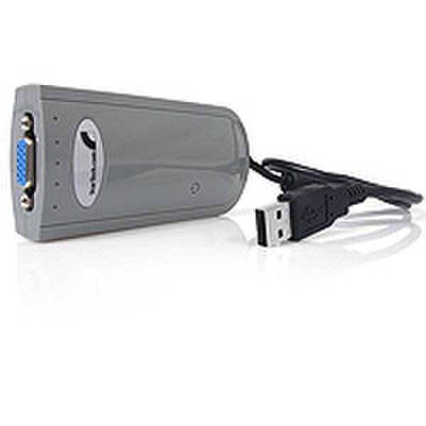 StarTech.com USB 2.0 to VGA Dual Display Adapter Серый кабельный разъем/переходник