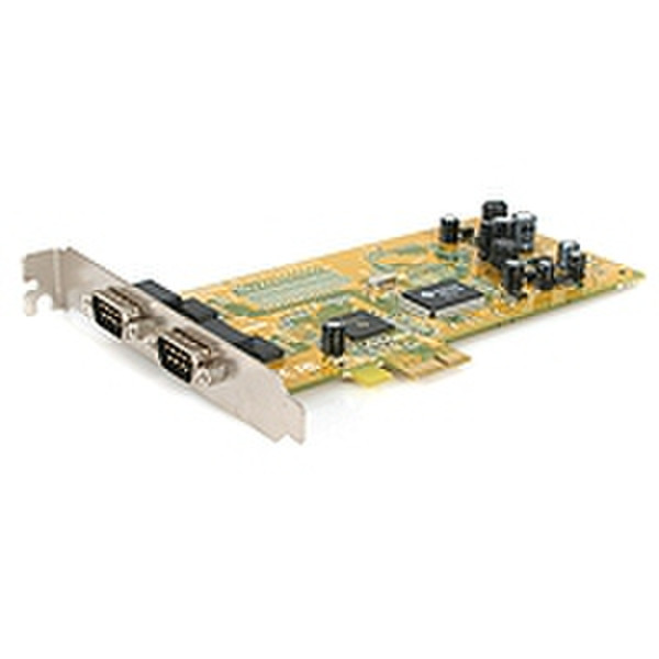 StarTech.com 2 Port 16650 PCI-E WHQL Approved Serial Card Schnittstellenkarte/Adapter