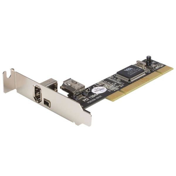 StarTech.com 3 Port FireWire 1394a Low Profile PCI Schnittstellenkarte