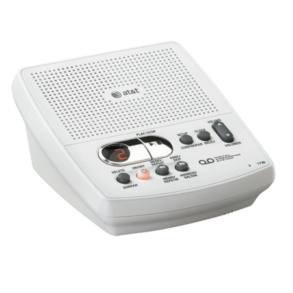 VTech Digital Answering System 40min White answering machine