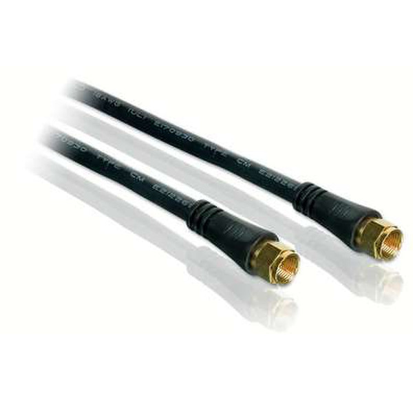 Philips US2-PH61206 7.62m F F Black coaxial cable