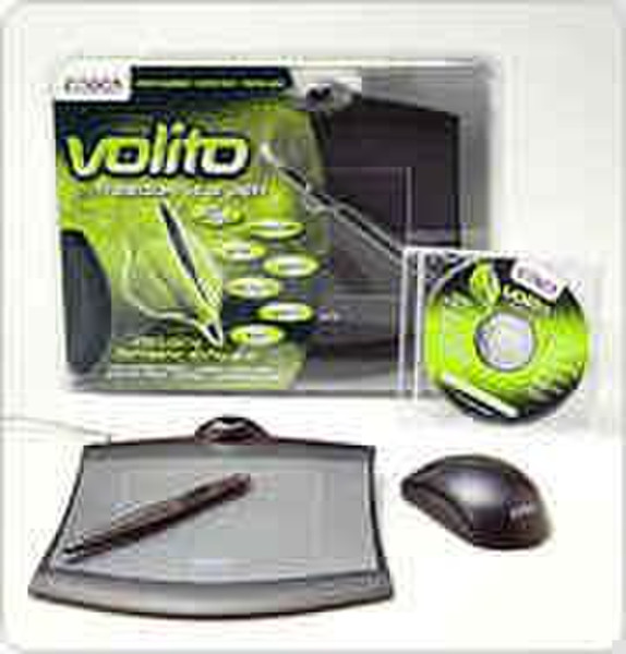Wacom Volito TABLET MOUSE AND PEN SET 1000линий/дюйм 127.6 x 92.8мм USB графический планшет